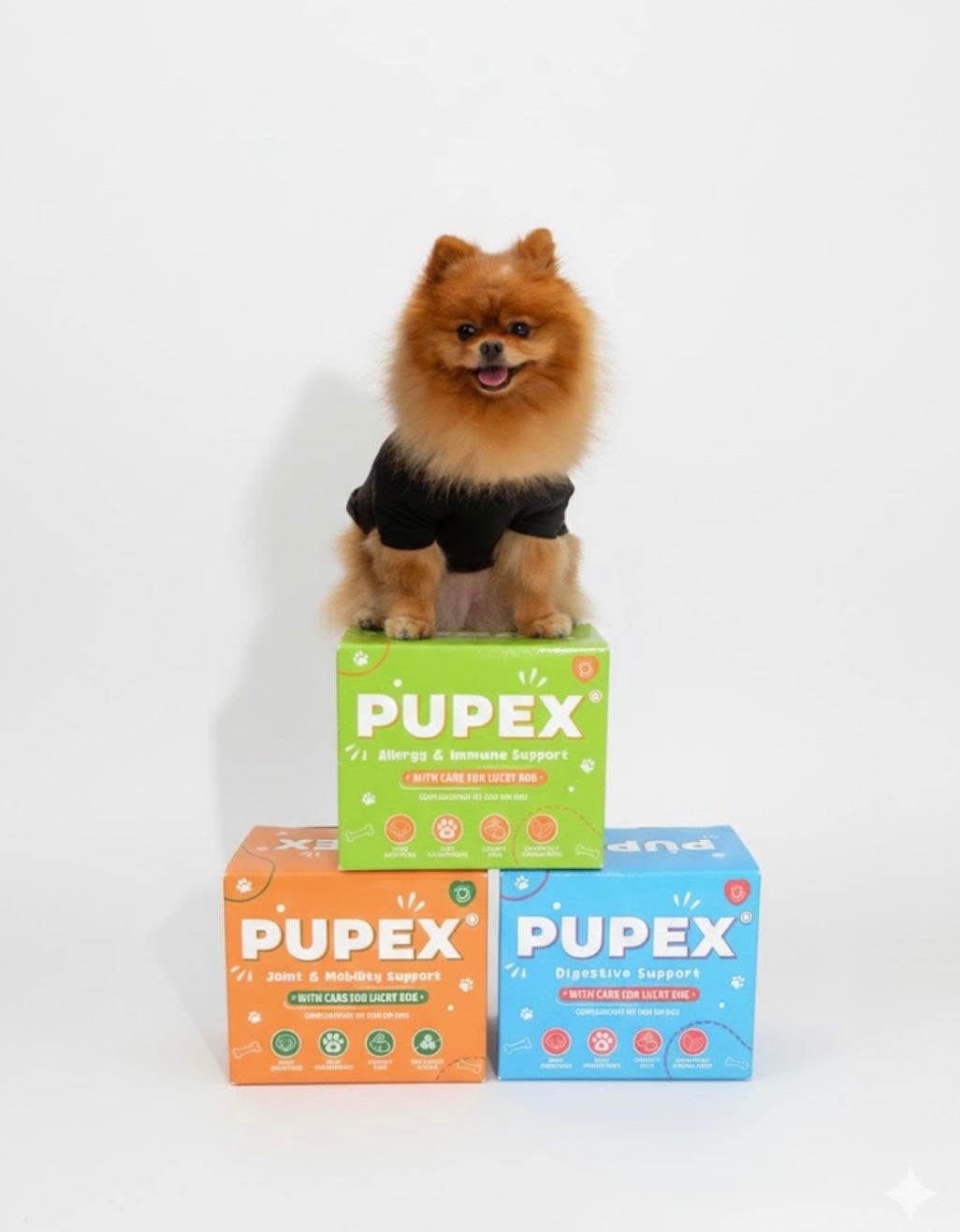 3Boxes PUPEX Joint & Mobility , Digestive, Allergy & Immune Support
